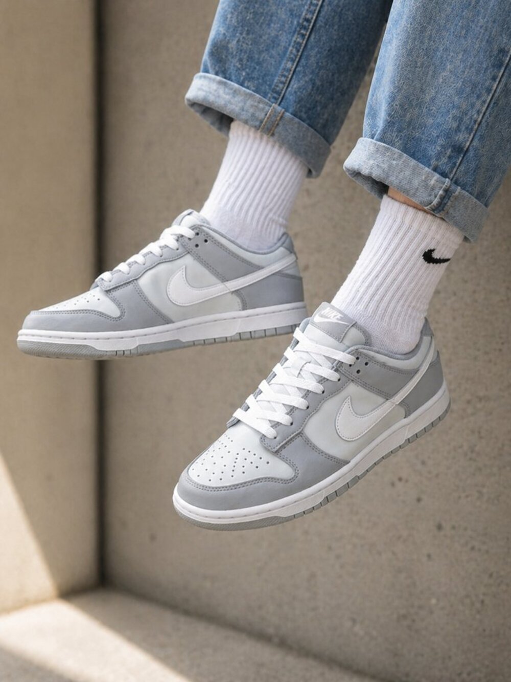Nike Dunk Low (GS) Pure Platinum White-Wolf Grey DH9765-001 Size 6Y New!